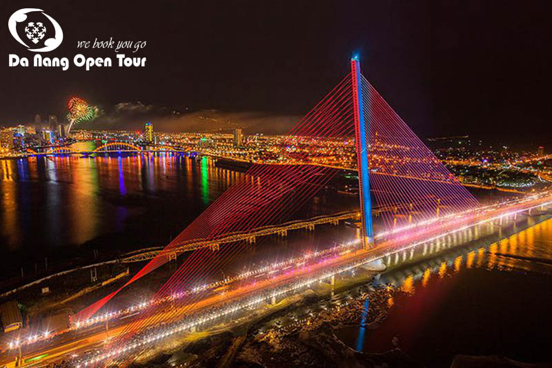 Cầu Trần Thị Lý về đêm