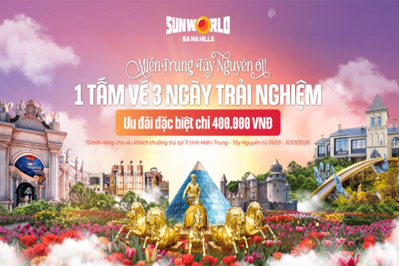 bà nà hill khuyến mãi tháng 3 năm 2026
