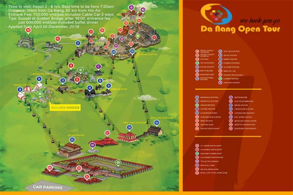 bản đồ chi tiết bà nà hill