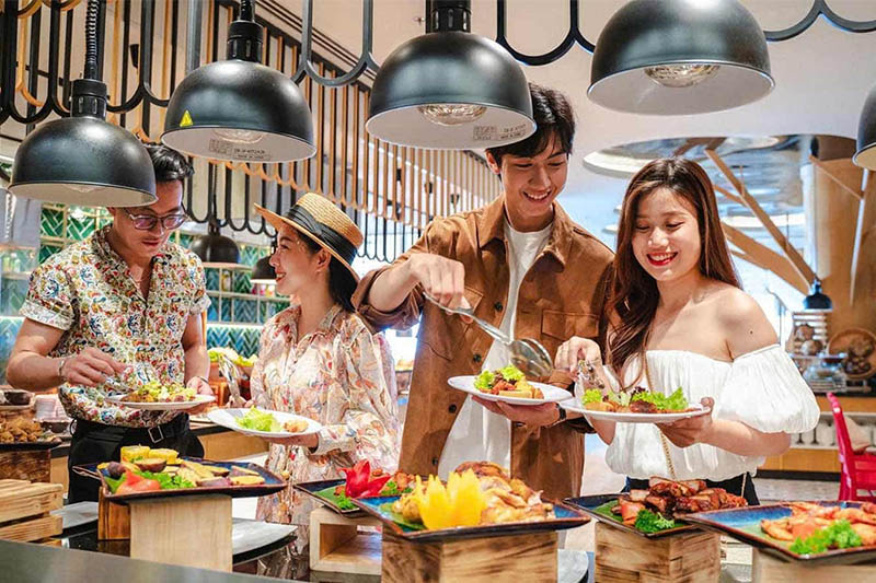 combo vé buffet tại bà nà hill