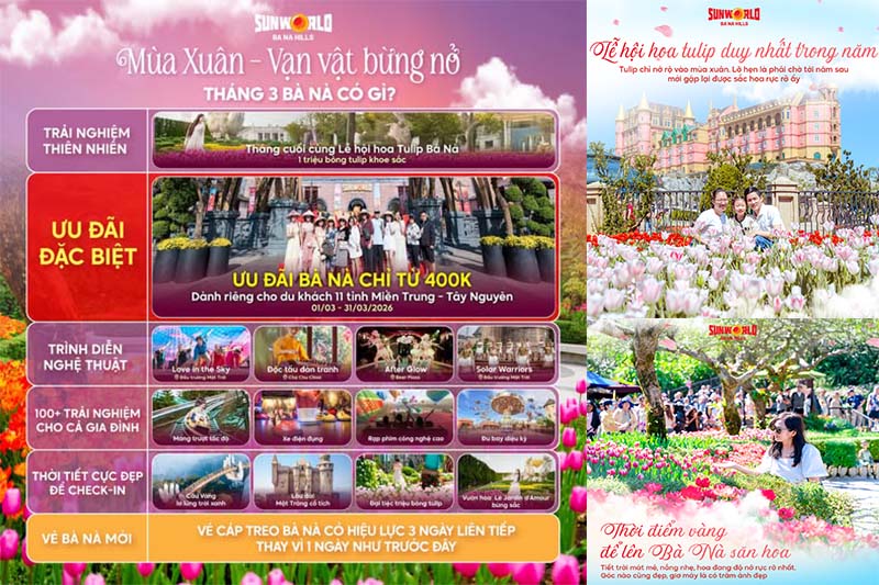 vé bà nà bao gồm những gì