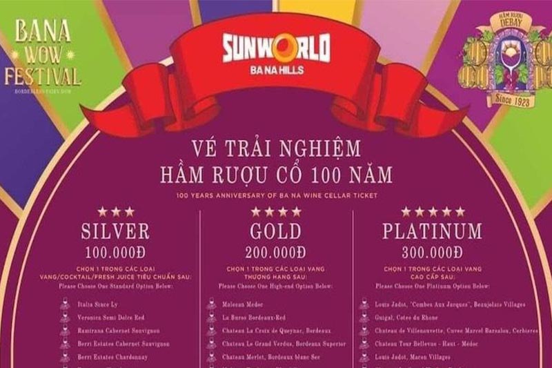 vé tham quan hầm rượu debay bà nà hill